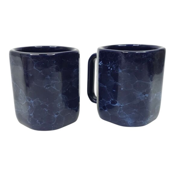 Dale Earnhardt #3 GM Goodwrench Service Plus Coffee Mugs Ceramic Blue Marbleized - Picture 8 of 12